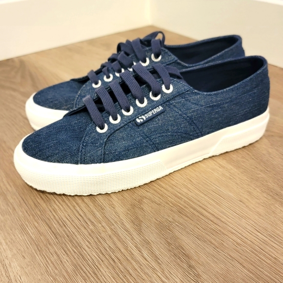 Superga logo-tag low top sneakers for men
